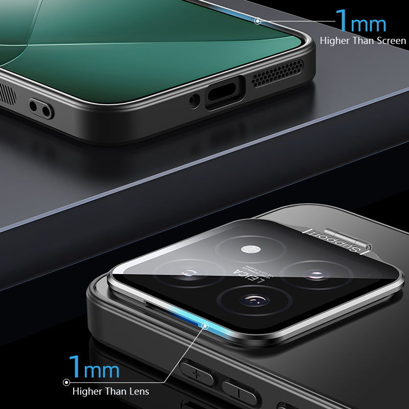 For Xiaomi 14 Matte Cell Phone Cases PC+TPU Cover with Lens Frame Kickstand For Xiaomi 14 Matte Cell Phone Cases PC+TPU Cover with Lens Frame Kickstand